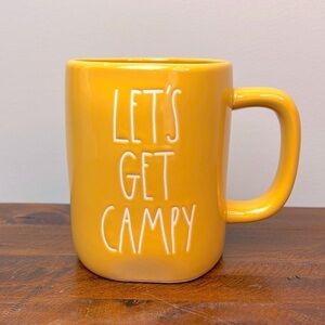 Rae DUNN • “Let’s Get Campy” Yellow Mug